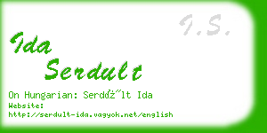 ida serdult business card